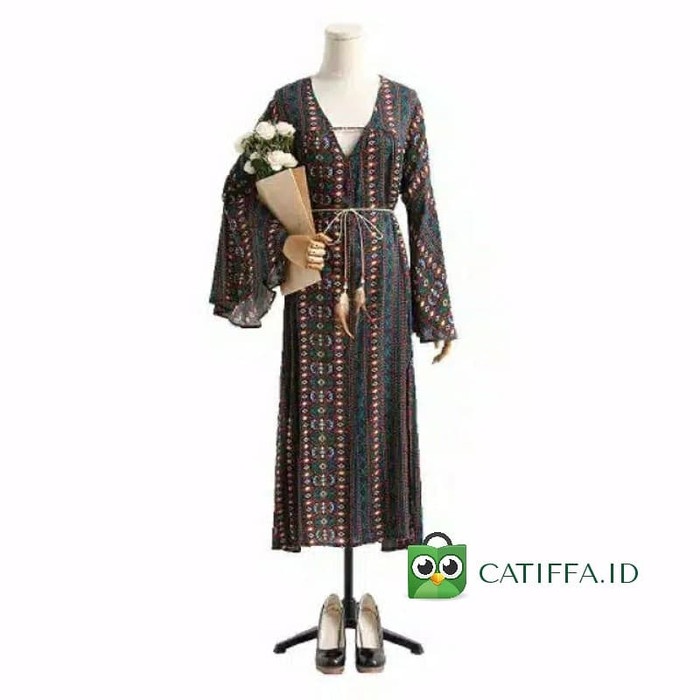 Indiana Bohemian Maxi Dress - Maroon