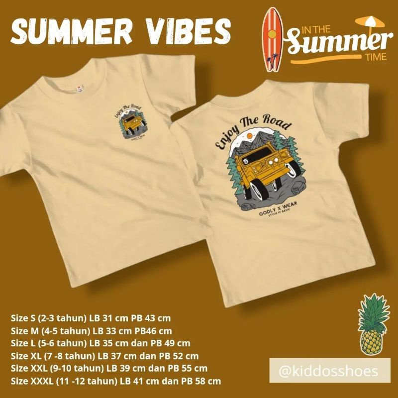 KAOS ANAK SURFING BEACH &amp; TRAVELLING