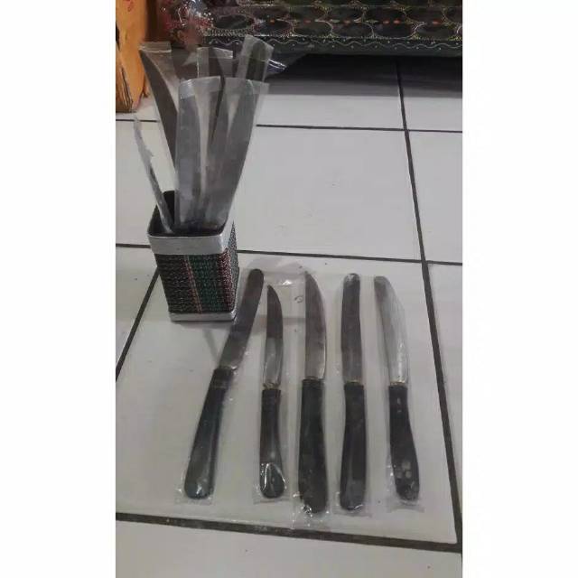 Pisau Tasik Gagang Tanduk  Pisau Dapur Baja Super Tajam