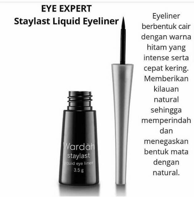 Wardah EyeXpert staylast liquid liner celak mata hitam