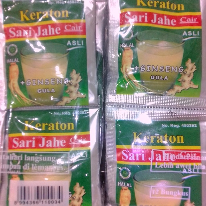 

Jahe keraton isi 12 saset,250 gr. (BERKUALITAS)
