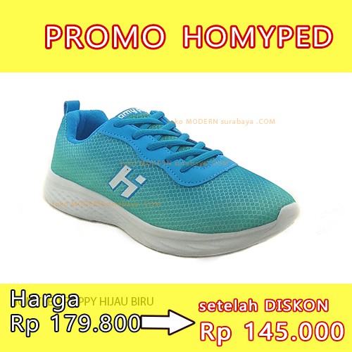 HOMYPED POPPY HIJAU BIRU sepatu olahraga wanita sneakers kets