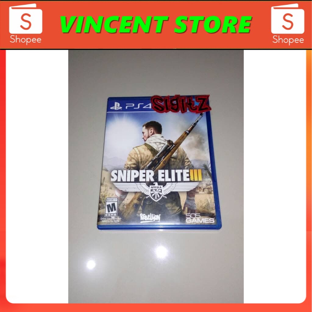 PRODUK ORIGINAL  bd ps4 kaset game SNIPER ELITE 3