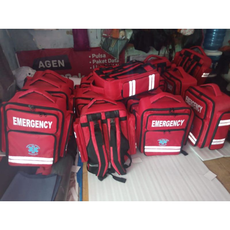 Tas emergency ukuran jumbo / tas p3k ukuran besar / tas medis / lengkap dengan isi