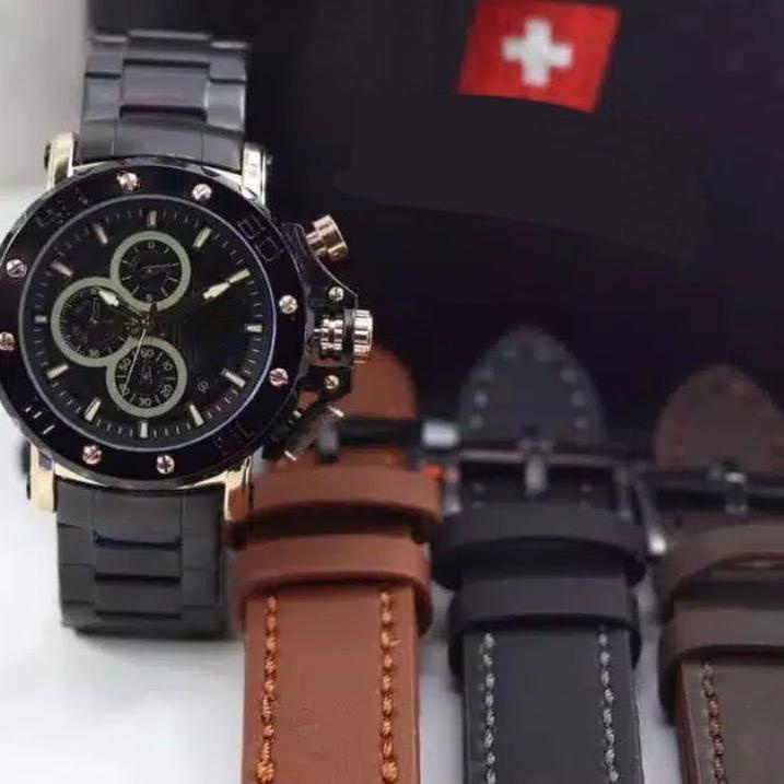 WH3-5JDN8 Jam Tangan Pria SA Krono Aktif Model Alexandre Christie 9205 Barang melimpah