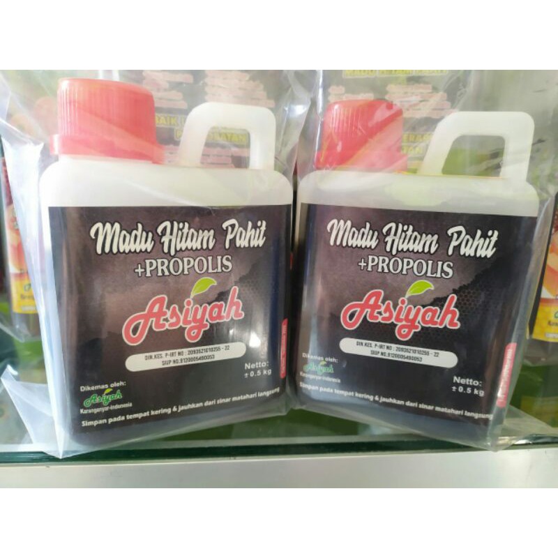 madu pahit/madu hitam pahit jerigen 500 gram
