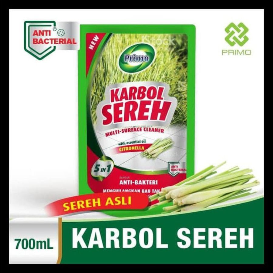 PRIMO | Karbol Sereh Original / Premium 700 ml | Multi Surface Cleaner Pouch