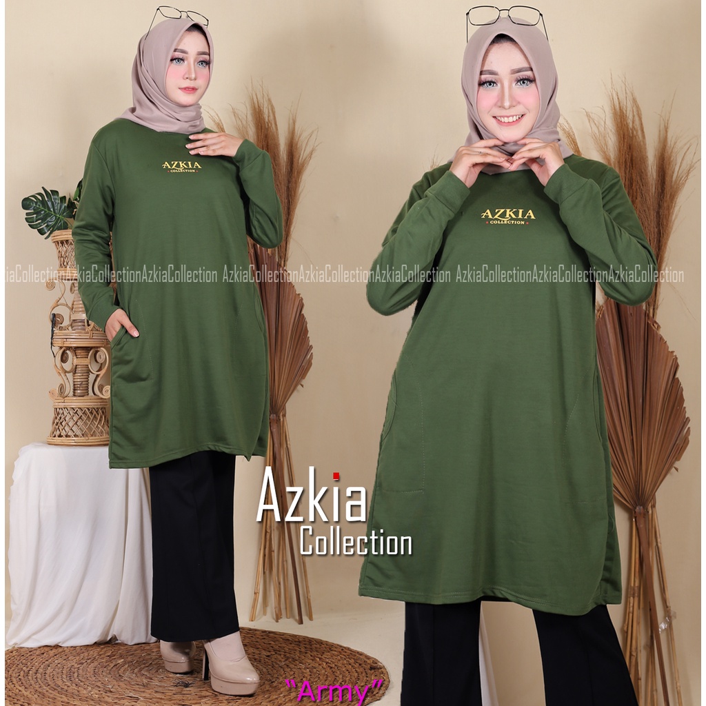 tunik wanita bahan babyterry