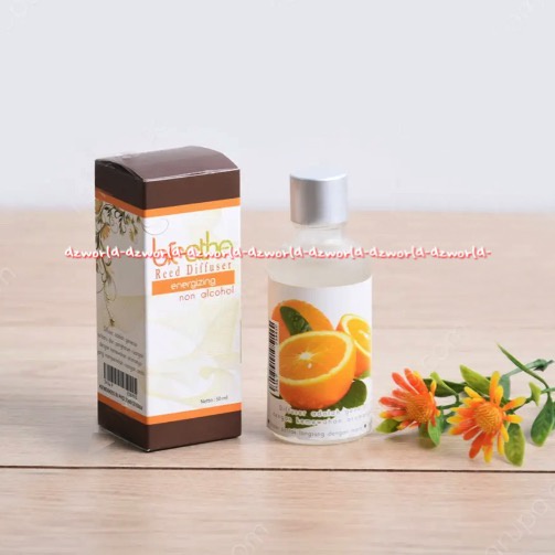 Breathe Reed Diffuser 50ml Aroma Essential Oil Minyak Terapi Aromaterapi Breath Minyak Aroma Teraphy Isi Ulang Refill Aromateraphy Model Stik