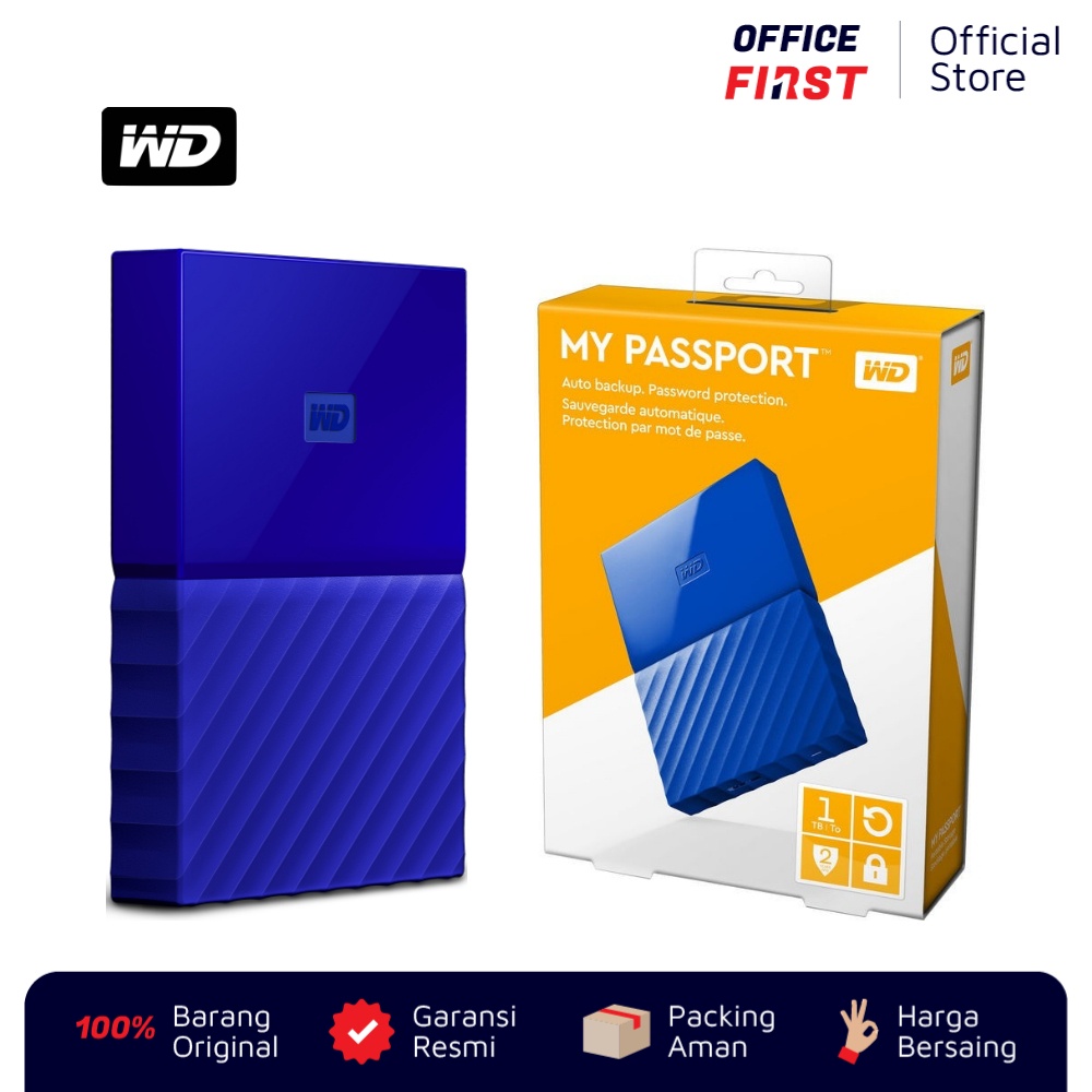 WD My Passport 2TB 1TB HD HDD Hard Disk External Western Digital