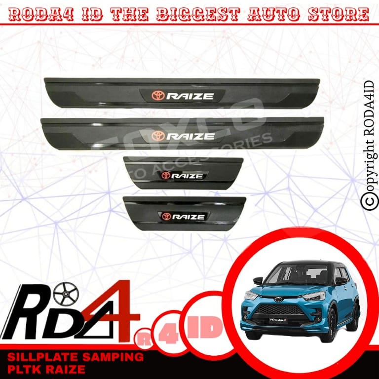 Paket Sillplate Samping dan Belakang Raize 2021 Door Sill Plate Pintu