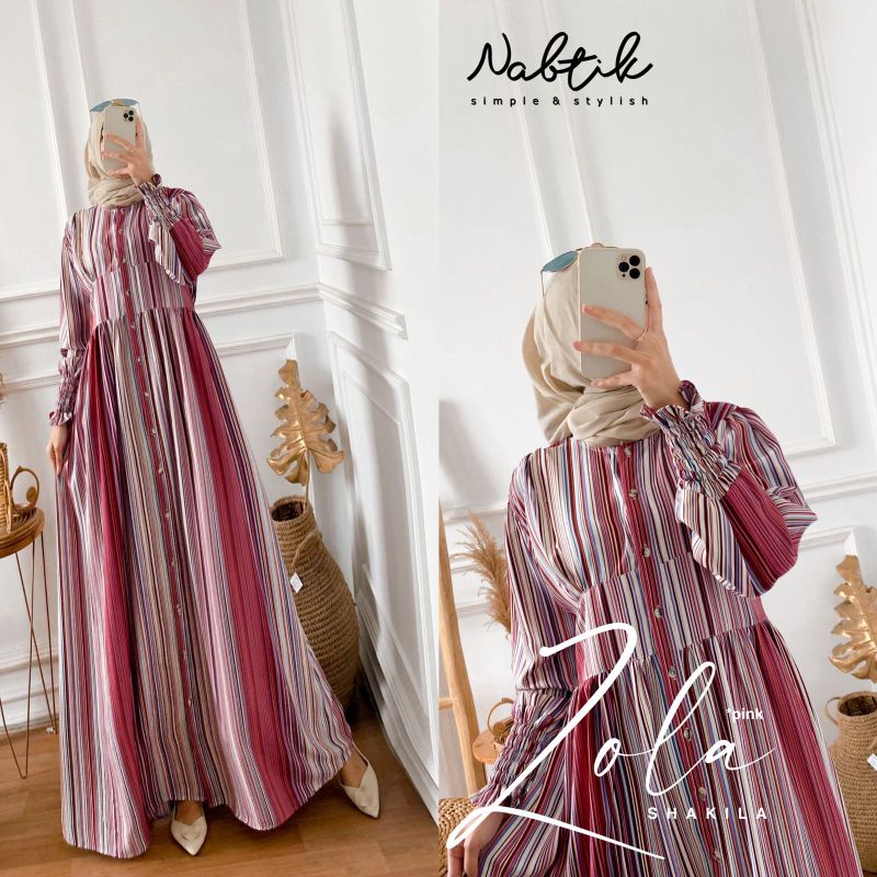 Neww gamis Zola shakila terbaru original by nabtik