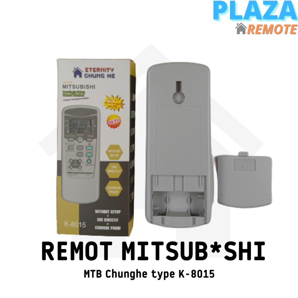 Remote AC Universal M*TSUBISHI / MTB Chunghe type K-8015 / ecer dan grosir