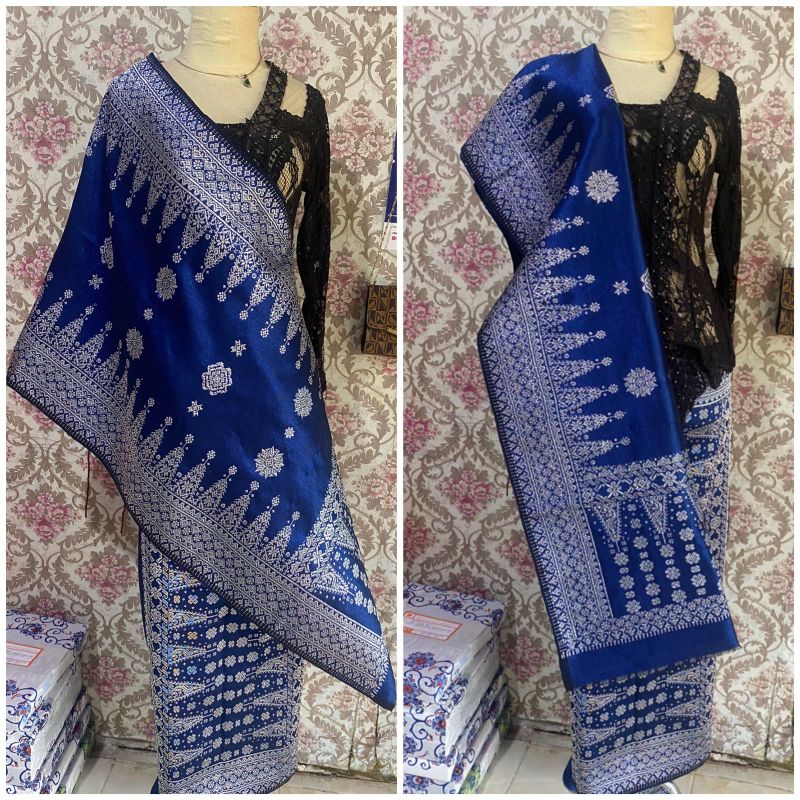 Songket palembang cantik manis birel cantik plus ronce selendang