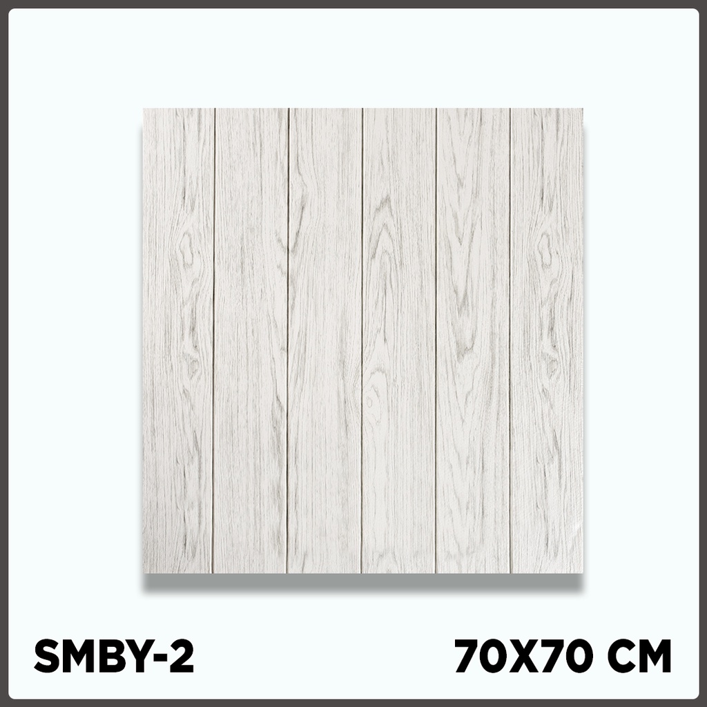Wallpaper dinding 3d motif kayu wood foam Dekorasi Kamar murah 70x70cm-KAYU 3mm  SMBY-2