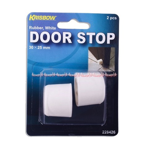 Krisbow Door Stop Karet Penahan Pintu Karet Peredam Pintu Putih Pengaman Pintu Belakang Pintu