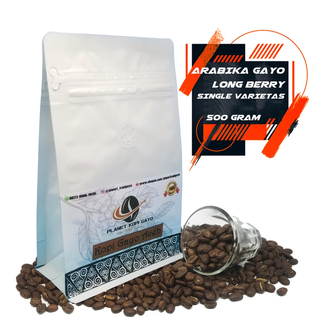 

BUBUK, ROASTED BEAN KOPI GAYO ACEH ARABIKA GAYO LONGBERRY SINGLE VARIETAS 500 GRAM