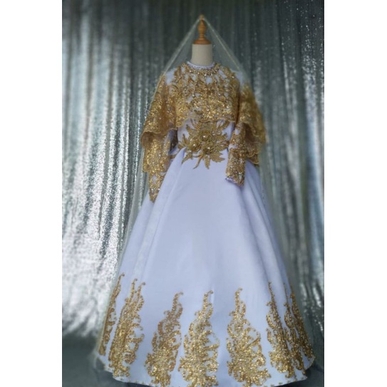 gaun pengantin syari