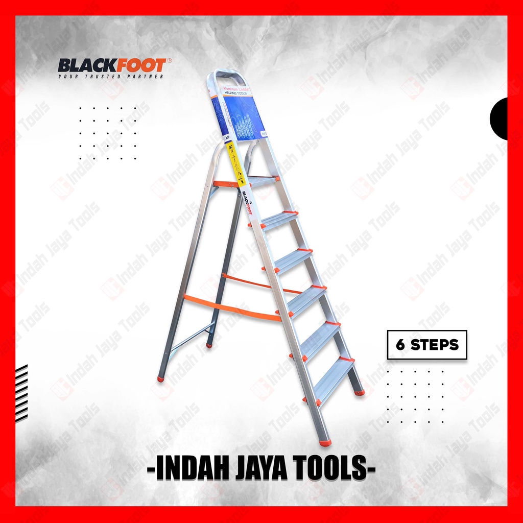 BLACKFOOT Tangga ALUMUNIUM 6S 6 Step - Tangga Lipat Rumah Ladder