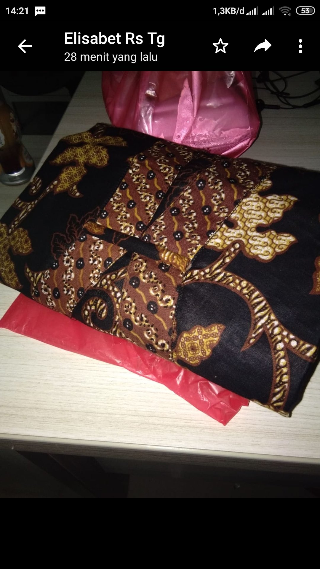 Blouse Batik Motif Jamu Gendong