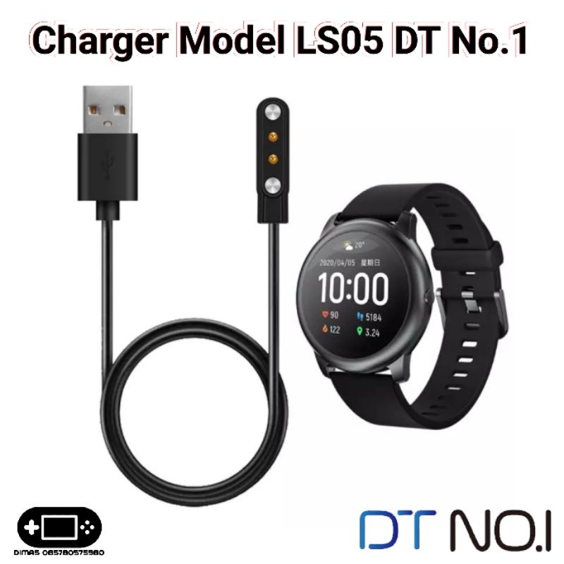 Charger Model LS05 dt no.1 charging smartwatch kingwear KW10 Q8 Q16 AK15 L15 kabel usb