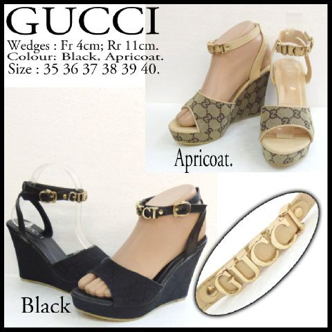 Sepatu Gucci Wedges 11 cm