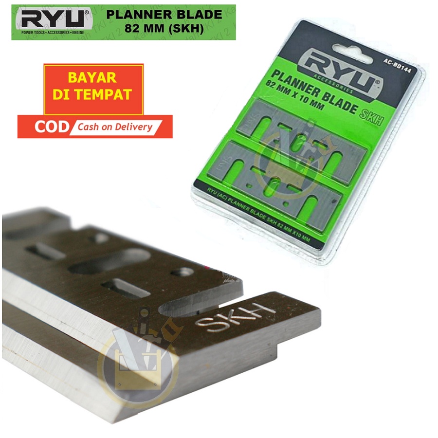 RYU SKH Planer Blade Pisau Planner Blade 82 x 10 mm SKH / Mata Pisau Serut Ketam Sugu Pasah Kayu