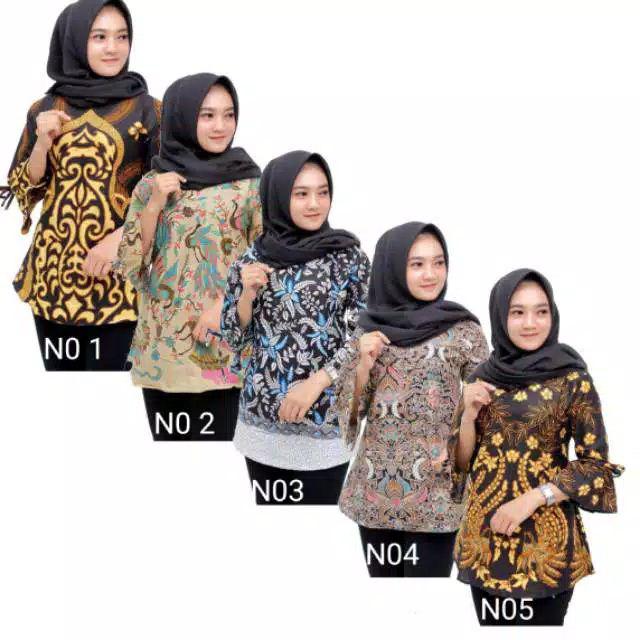 Blus Batik Perempuan M L Xl Batik Pekalongan Batik Cewek