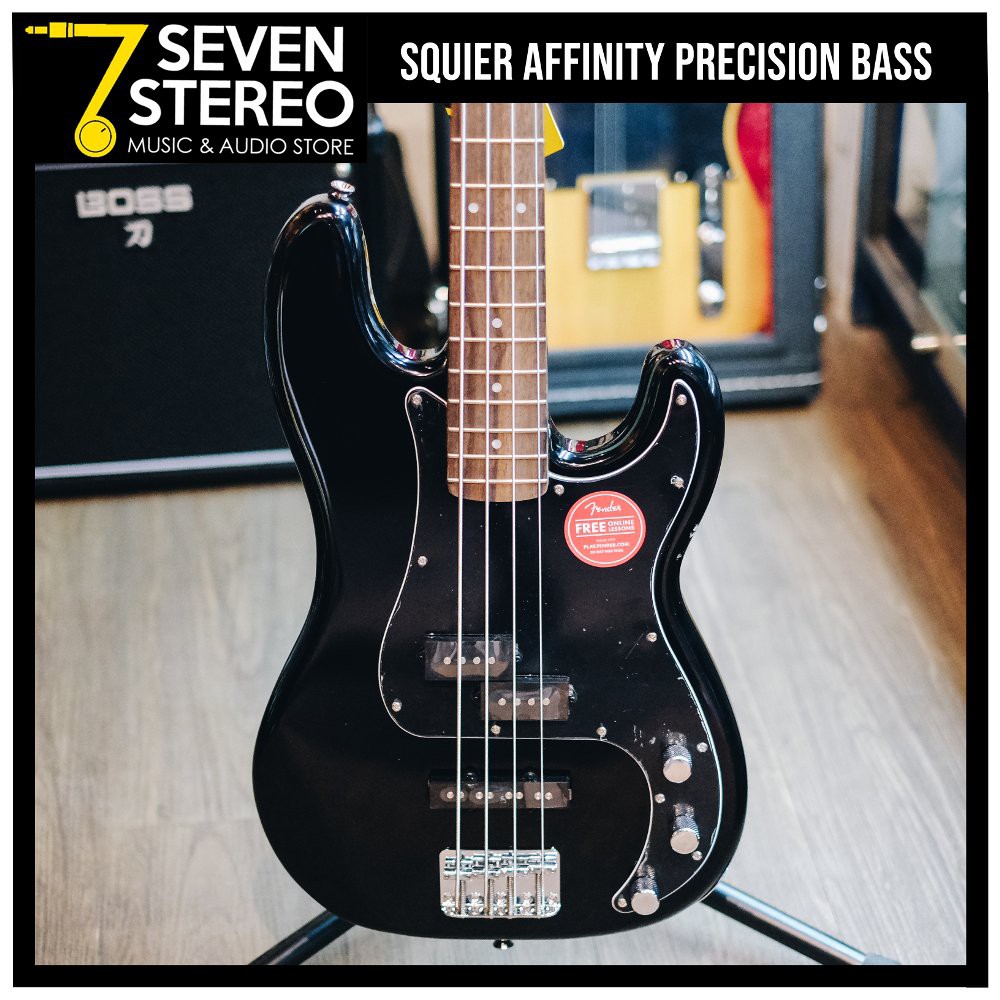 Jual Promo Squier Affinity Precission Bass Black | Shopee Indonesia