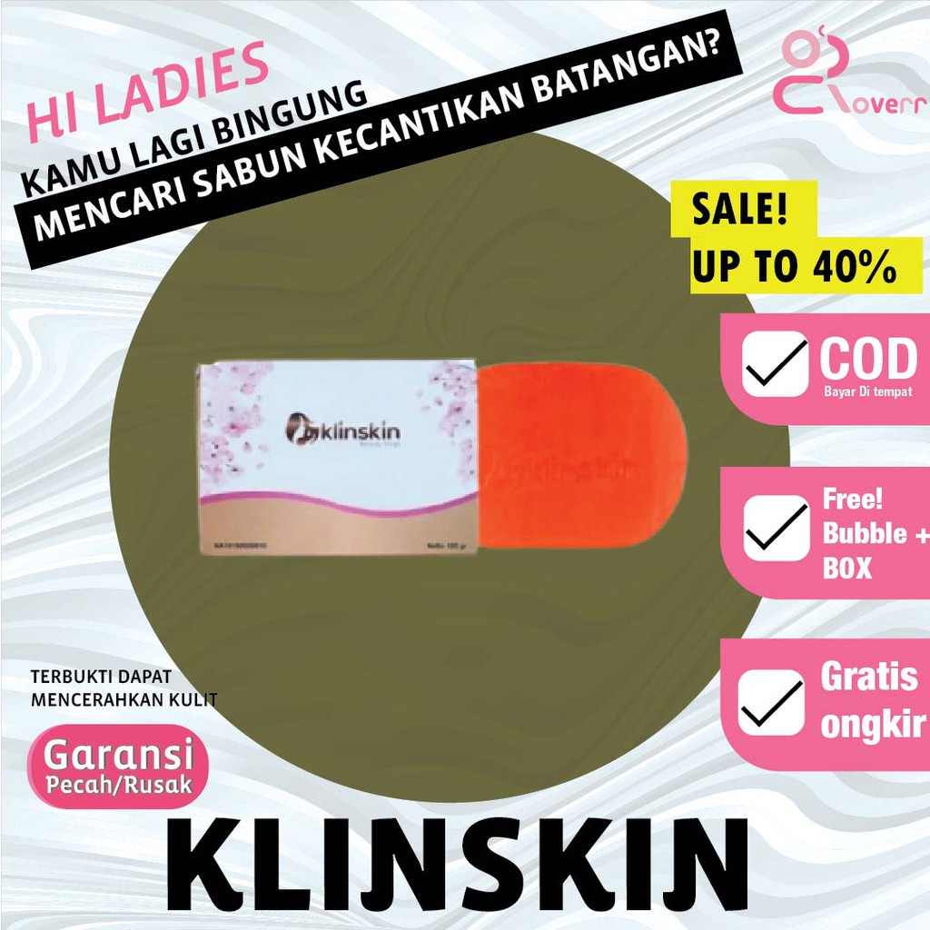 Sabun Mandi Pemutih Kulit Wajah Muka Badan Glowing Beauty Soap Klinskin Pria Wanita Original KSN4