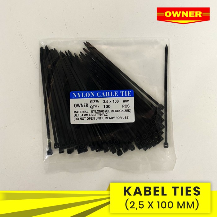 

ORGANIZER-DOCUMENT- KABEL TIES / KABEL TIS 10CM / 15CM / 20CM / 25CM / 30CM ISI 100 - 3,6X25CM,