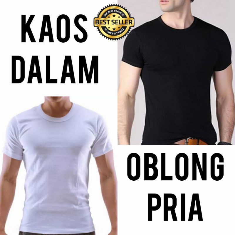 Kaos oblong pria TERMURAH / kaos polos / oblong dalaman pria