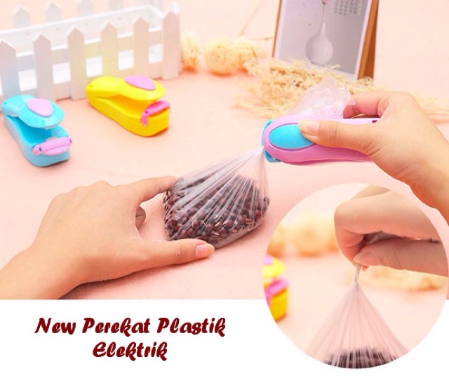 Hand sealer perekat plastik electric ( sisa makanan jadi awet dan tetap enak)
