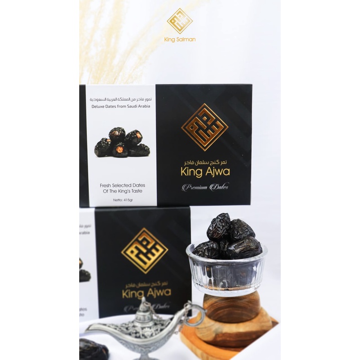 

Kurma King Ajwa KURMA PREMIUM KING AJWA KING SALMAN IMPORTED BEST SELLER