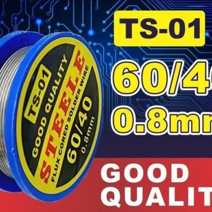 Timah , Timah  Solder , Gulungan Kecil - 0,8mm Panjang 1,8 meter