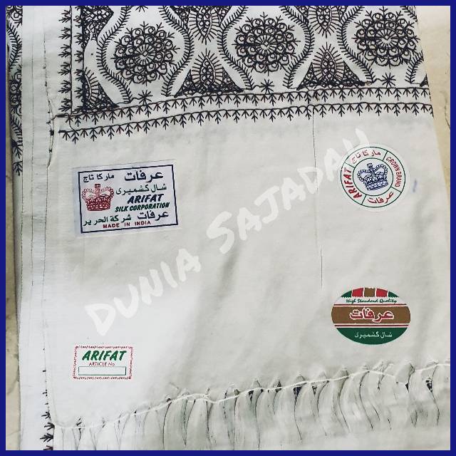 Sorban Kashmiri Bordir Putih / Sorban Exclusive India Handmade Bordir White