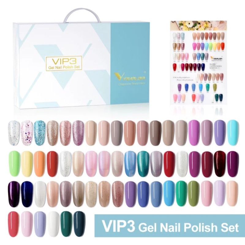VENALISA VIP3 (1set) 60 Warna Kutek Gel Polish / Gel Nail Polish 7.5ml Venalisa / kutek UV