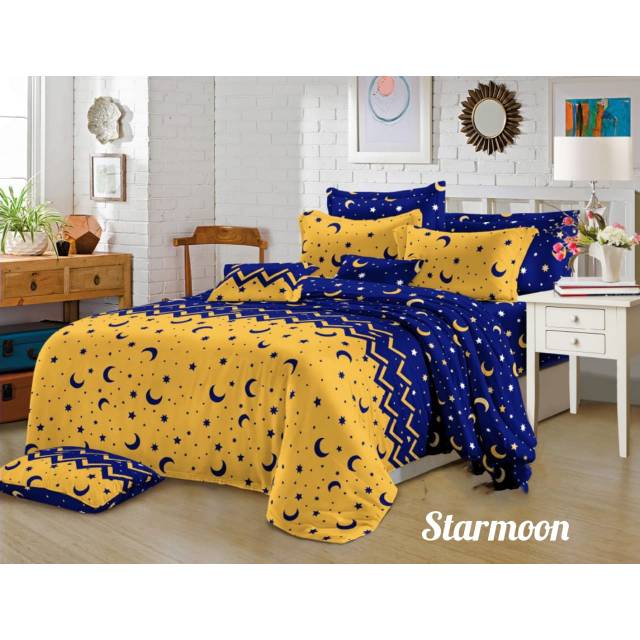 SPREI 180x200 HOMEMADE KATUN MOTIF NO 1  KARAKTER BERKUALITAS BAHAN MIRIP KINTAKUN