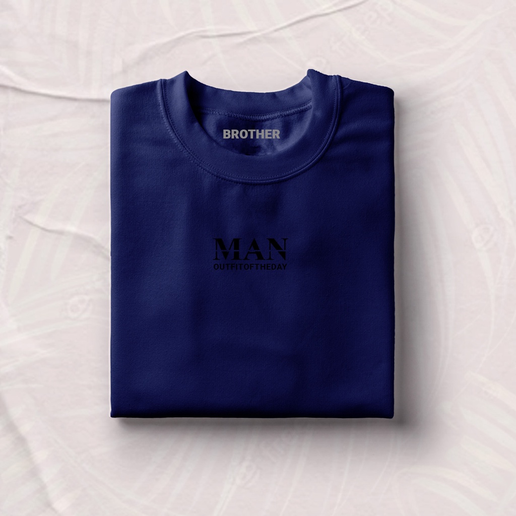 BROTHER STORE - Kaos Distro Pria - KAOS COWOK CEWEK - Kaos Kata Kata - Articel MAN Text HITAM Premium