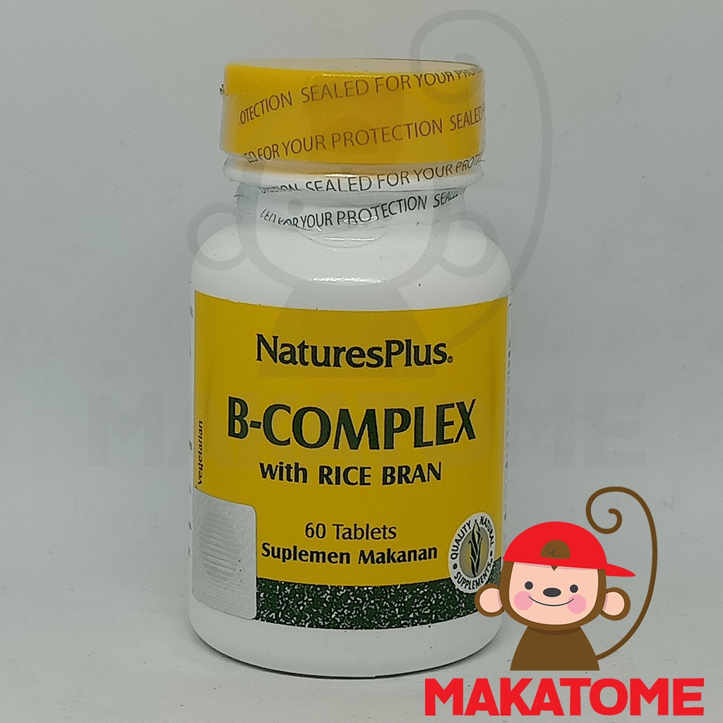 Natures Plus B Complex With Rice Bran 60 Tablet Vitamin B-complex nature naturesplus