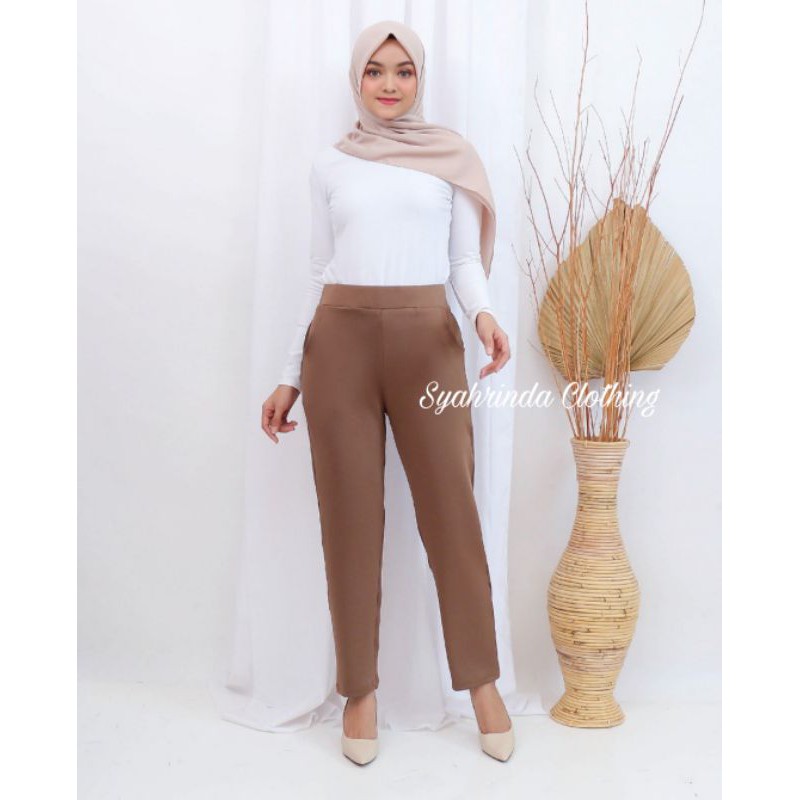 CELANA PANTS SCUBA PREMIUM CELANA PANJANG KERJA