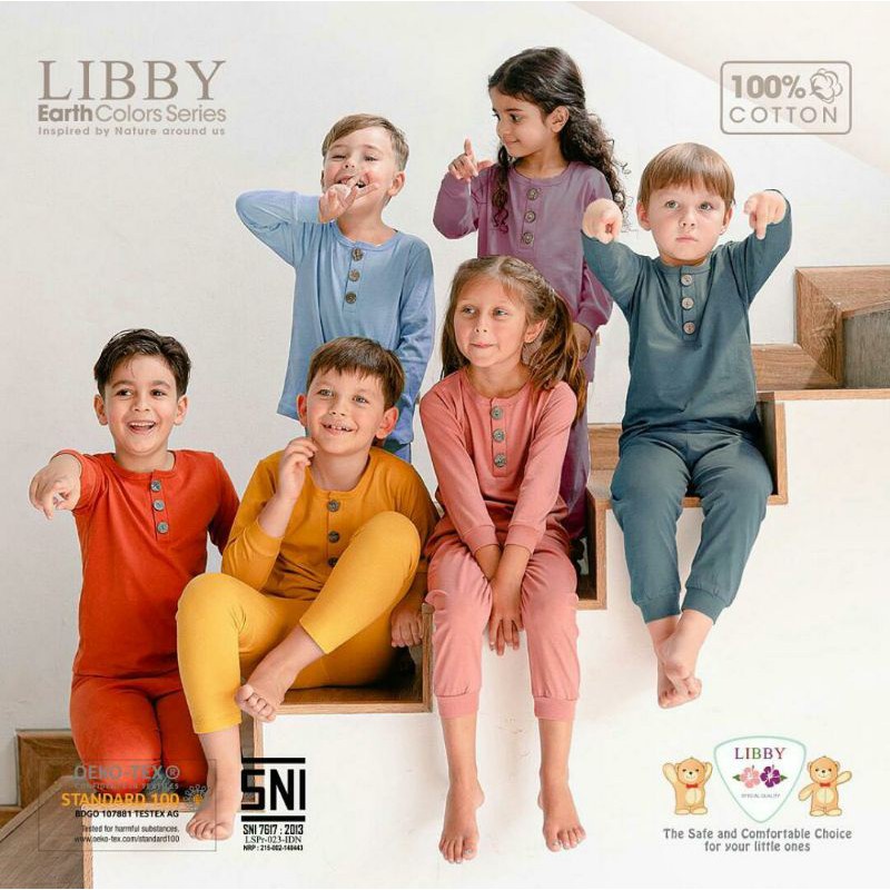 LIBBY MURAH SETELAN PANJANG CELANA PANJANG EARTH COLOR SERIES  / FAVE SET OBLONG STLOJAK