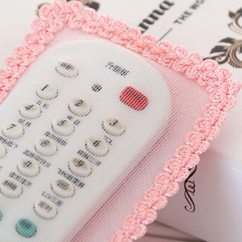 [✅READY STOCK] TV Air Conditioner Remote Control Set with Lace Bowknot Protective Cover Remote Control Bag 1 PCS Penjualan Panas Mode