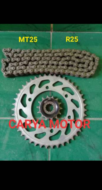 GEAR GIR SET RANTAI YAMAHA R25 MT25  ASLI ORI TERLARIS