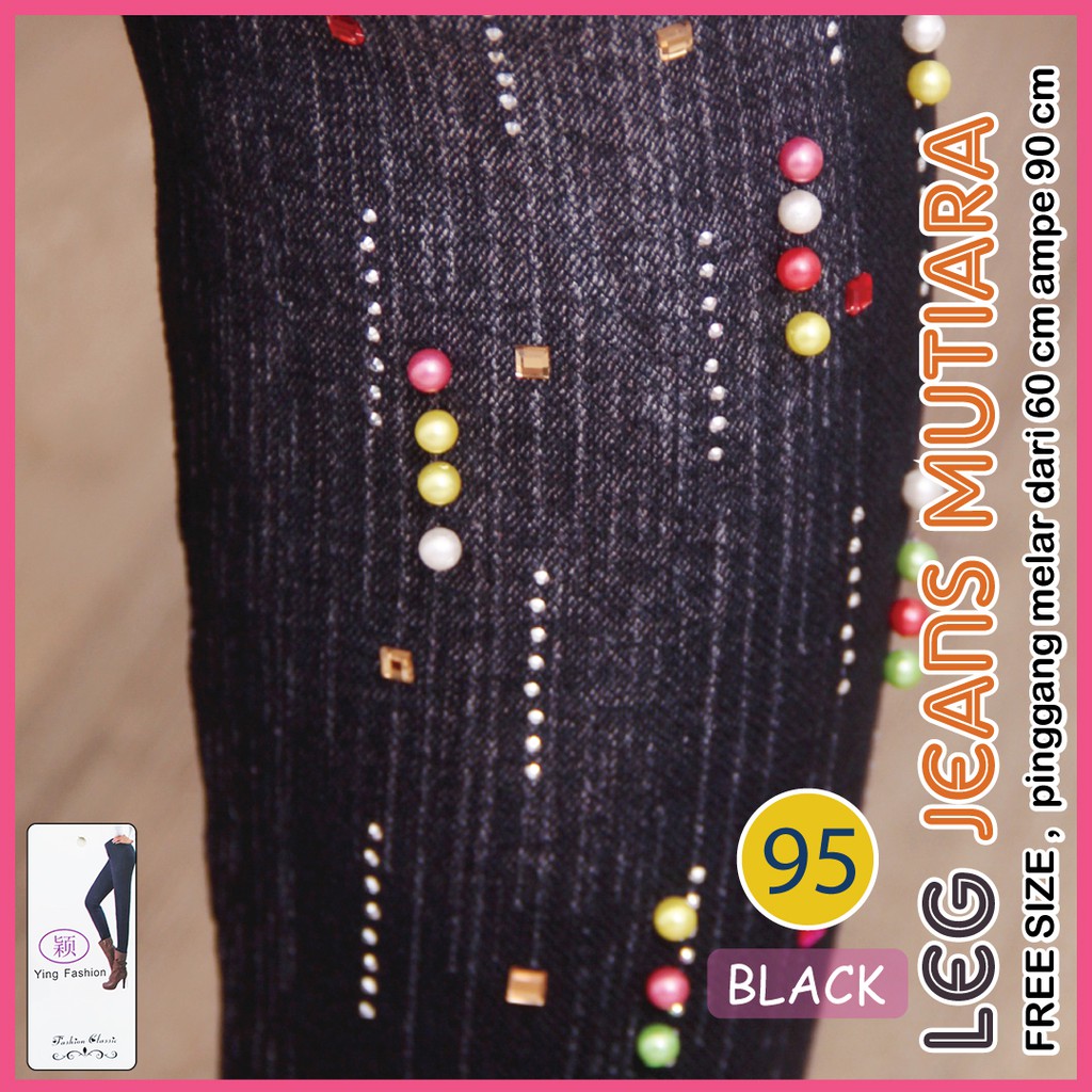 Legging Jeans Mutiara # 95 / Legging jeans panjang / legging import wanita / legging fashion wanita