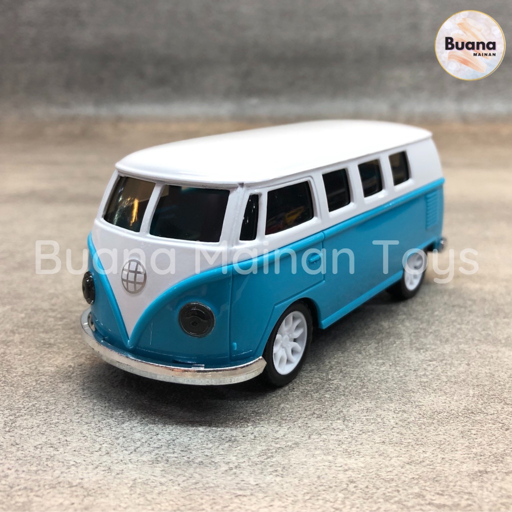 DIECAST MODEL WORLD VOLK WAGEN BUS 1:32 MAINAN ANAK MOBIL MOBILAN ANAK VW KOMBI KALSIK CLASSIC