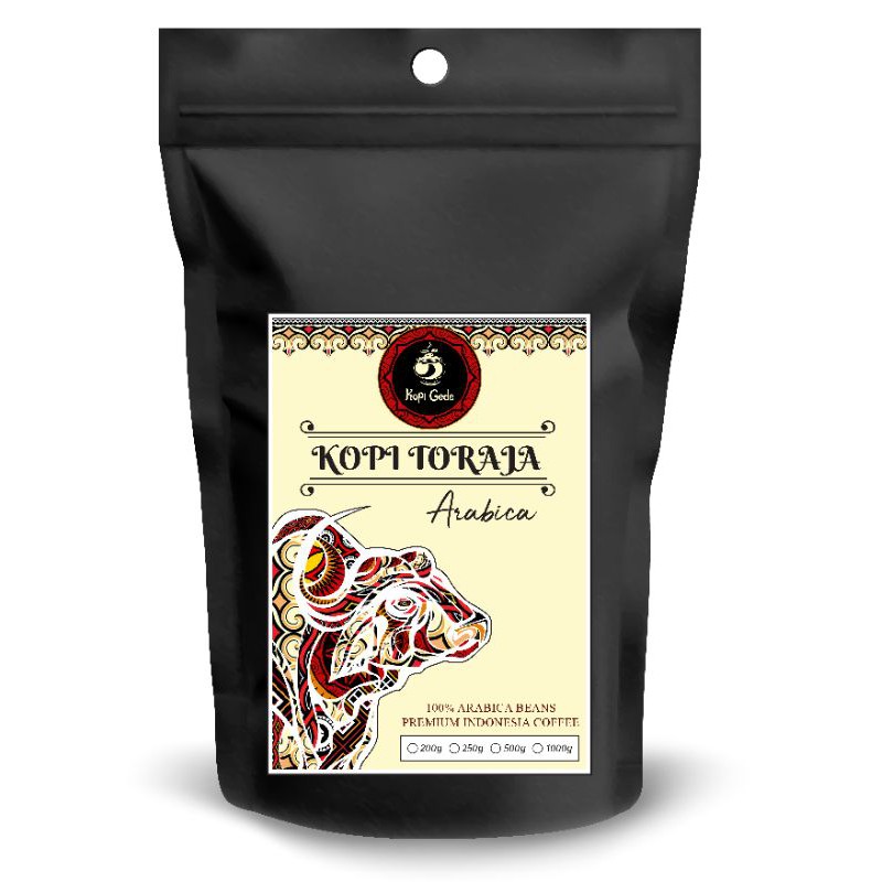 

Kopi Arabika Toraja 200 Gram (biji / bubuk)