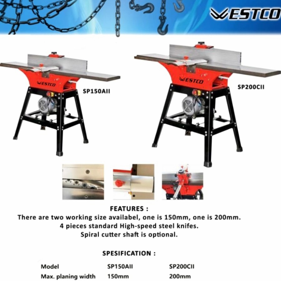 Westco Mesin Wood Jointer 6 inch / 6" SP-150 Wesco SP 150 SP150