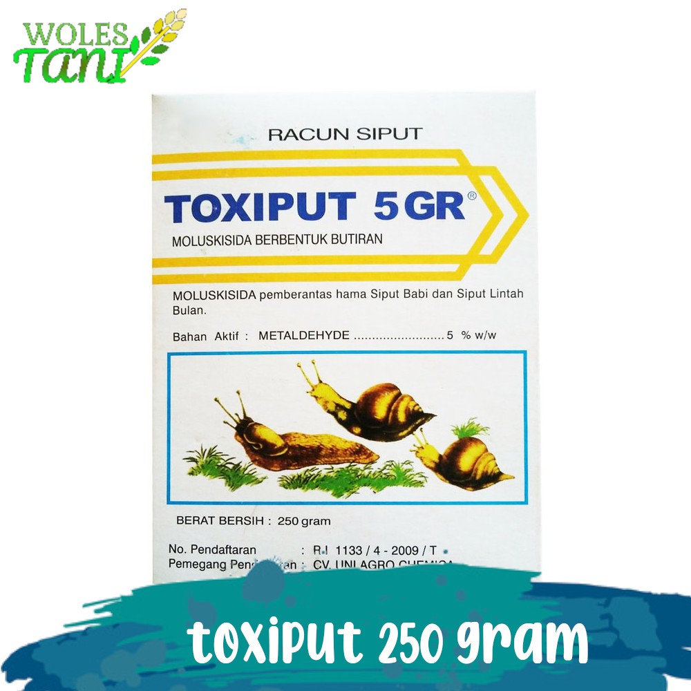 Toxiput 250 Gram Insektisida Mengatasi Keong dan Siput Sawah
