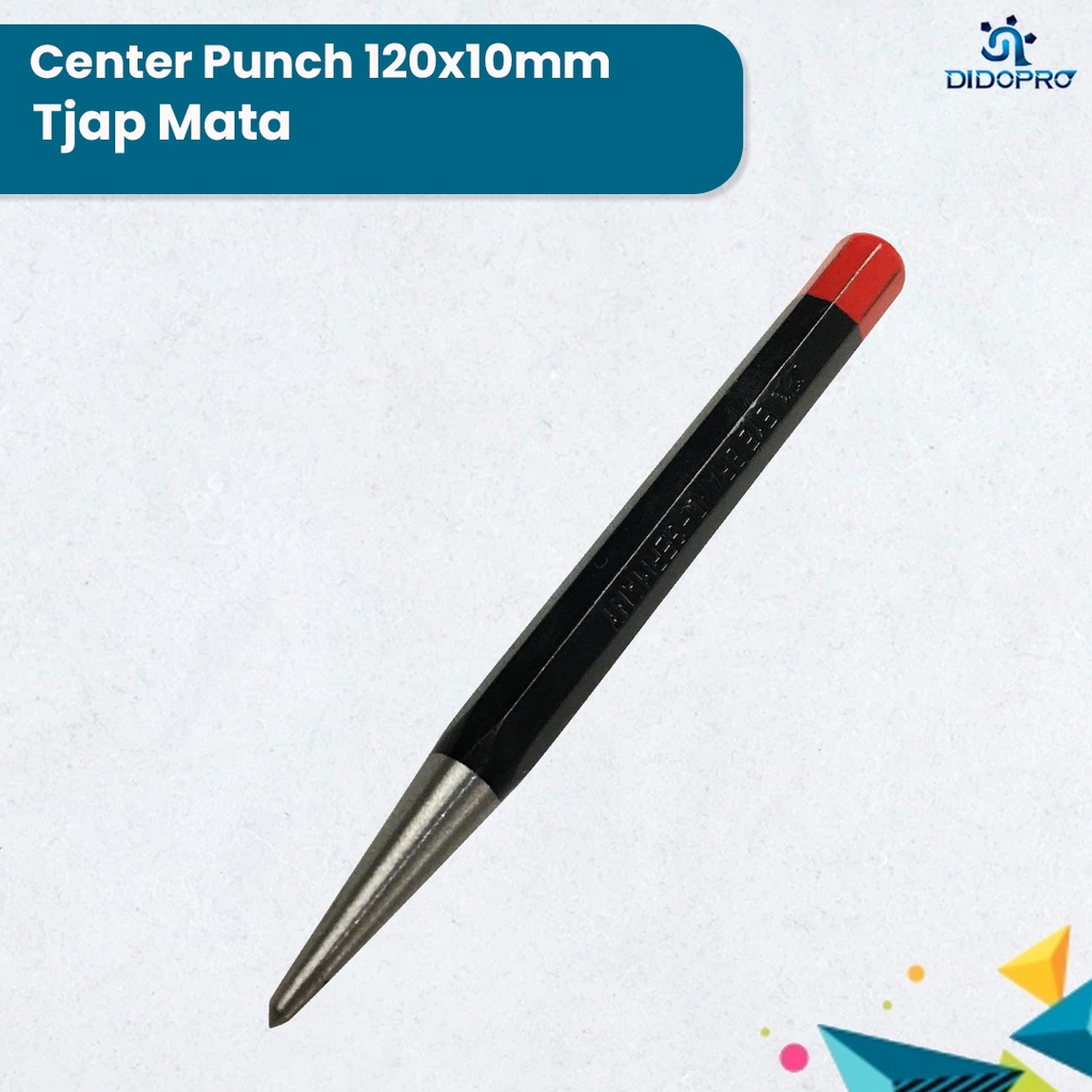 TJAP MATA Center Punch Hammer 120 x 10 mm - Drip Pembuat Marking Titik Tengah Bor GERMANY